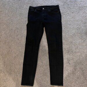 ACNE STUDIOS BLA KONST MADE IN ITALY CLIMB STAY BLACK JEANS - W31